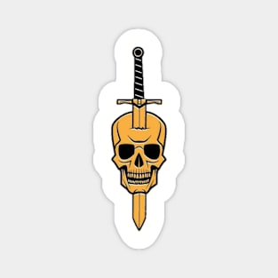 Gold skull Magnet