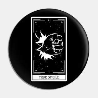 True Strike Dnd 5e Spells Tarot Card Dungeons and Dragons Gift Pin