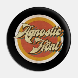 circle vintage Agnostic Front Pin