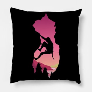 Climber's Twilight Ascent Pillow