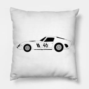 250 GTO Black Outline Pillow