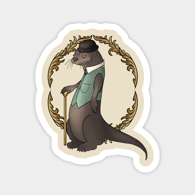 Driven to Otter Distraction Magnet by CatAstropheBoxes