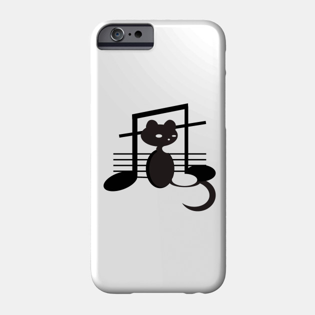 Note Music Black Cat Lover Music Cats Notes Musician Note Music Black Cat Phone Case Teepublic