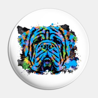 English Mastiff Crayon Pin