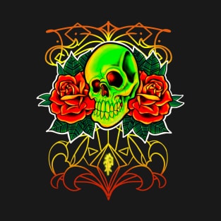 Tattoo skull and roses T-Shirt