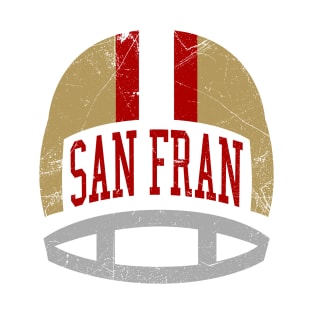 San Fran Retro Helmet - White T-Shirt