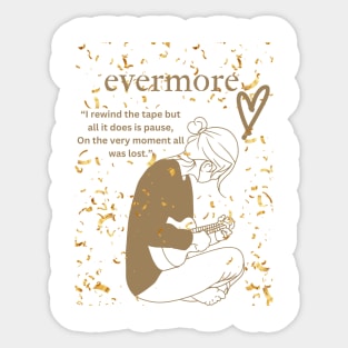 TAYLOR’S VERSION - FOLKLORE/EVERMORE Sticker for Sale by splxcity