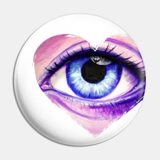 Angel eye - a reflection from the heart Pin