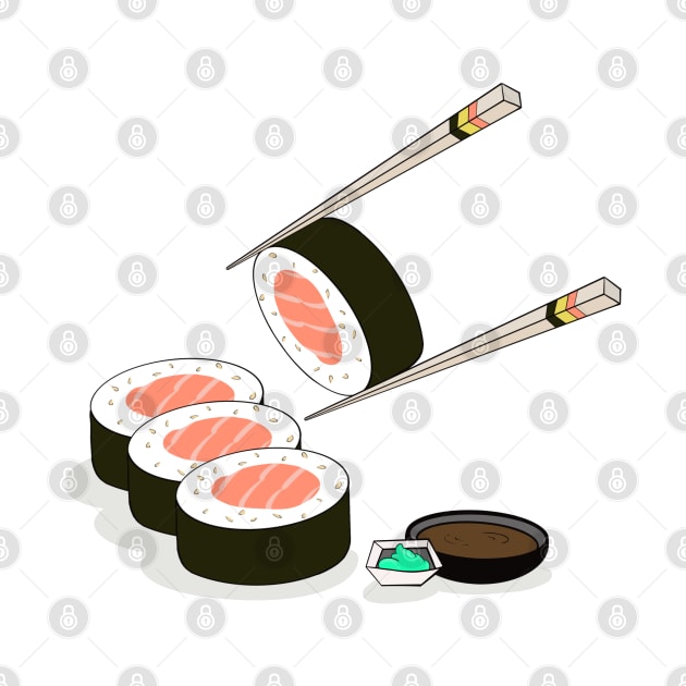 Maki Sushi roll by smoochugs