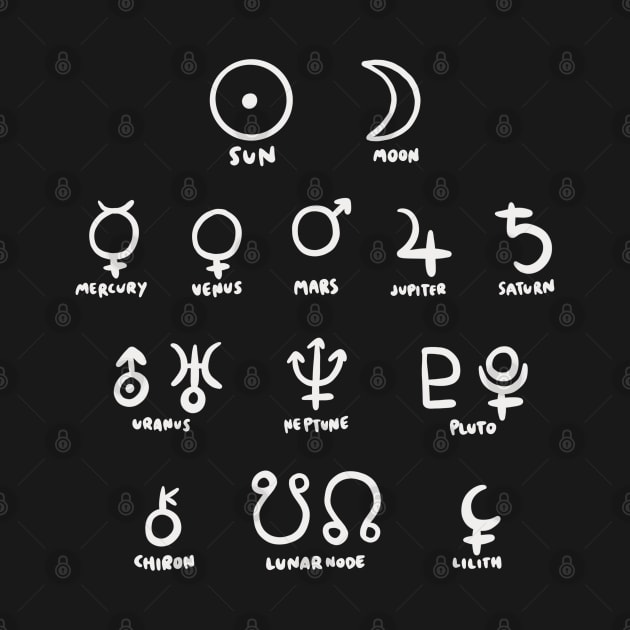 Planet Symbols - Astrology (Horoscope Zodiac) by isstgeschichte