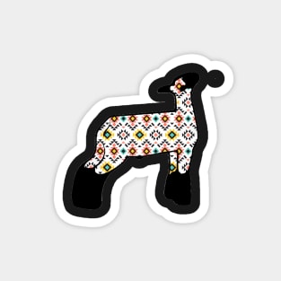 Aztec Market Wether Lamb Silhouette 1 - NOT FOR RESALE WITHOUT PERMISSION Magnet