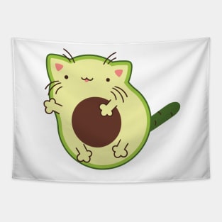 Avocado cat Tapestry