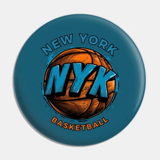 New York Knicks, basketball, logo, 1946 Pin