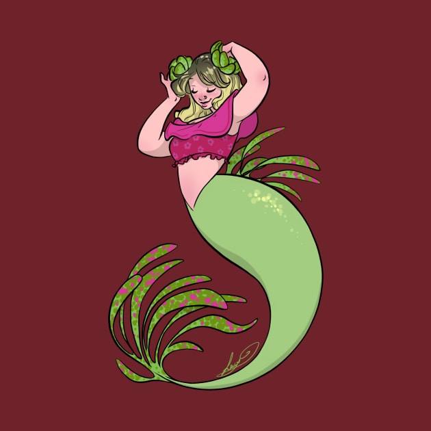 Floral Mermaid by LucyDoesArt
