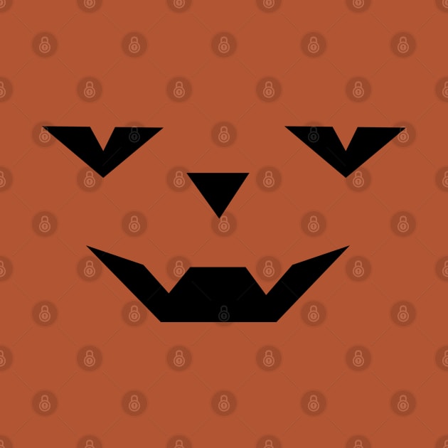 Spooky Vampire Halloween Pumpkin Face by DesignWood Atelier