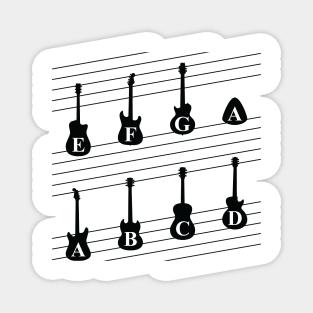 Alphabetic Musical Notes Magnet