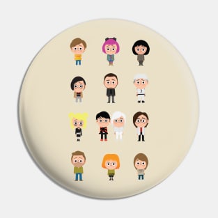 the Cast of Scott Pilgrim Pin