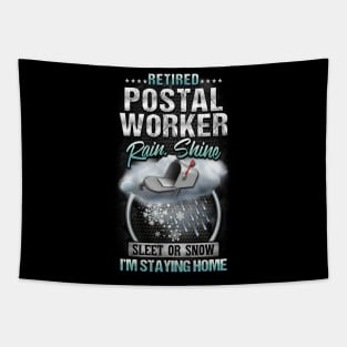 Retired Postal Worker Tapestry