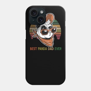 Best Panda   Dad Ever - Vintage Retro Panda    Father Gift Men Phone Case