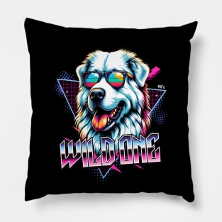 Wild One Pyrenean Mountain Dog Pillow