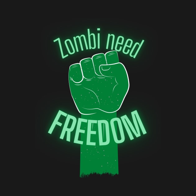 Zombies need Freedom by GrafDot