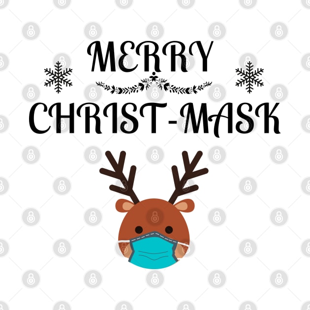 Merry Christmask Quarantine Reindeer by NickDsigns