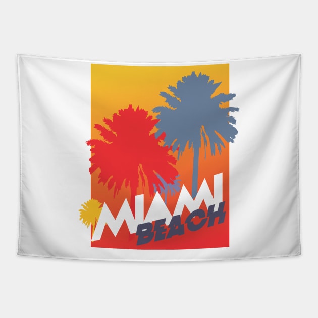 Miami beach Tapestry by josebrito2017