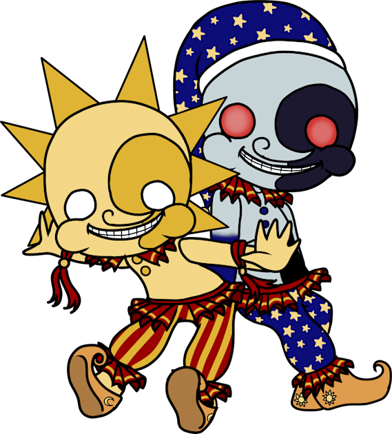 sun and moon chibi Kids T-Shirt by LillyTheChibi