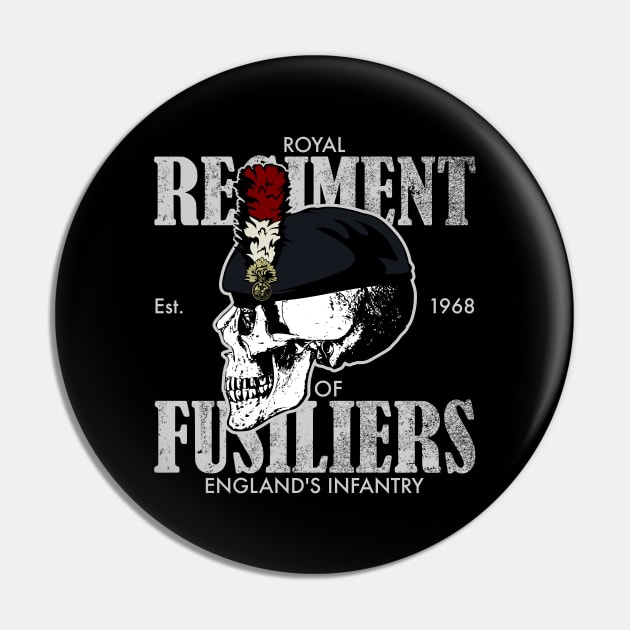 Royal Regiment of Fusiliers (distressed) Pin by TCP