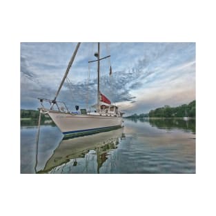 Sailing Vessel Effie at anchor in Virginia T-Shirt