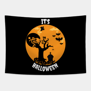 Haunted forest Halloween Tapestry