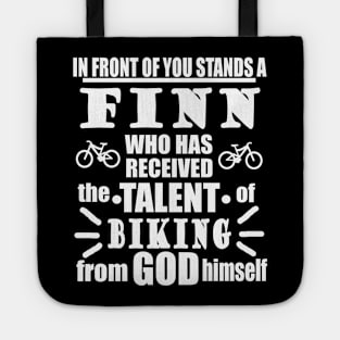 Biking Finn Mountain Biking Gift Finland Tote