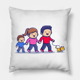 Cute Family Walking Pillow