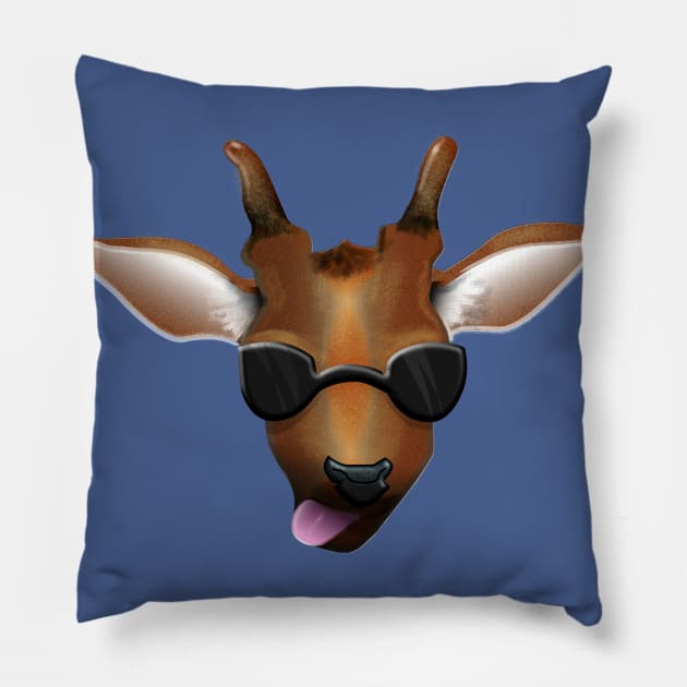 No Eyed Deer Pillow by benjaminfaucher7