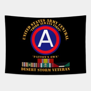 US Army Central -Third Army - Desert Storm Veteran Tapestry