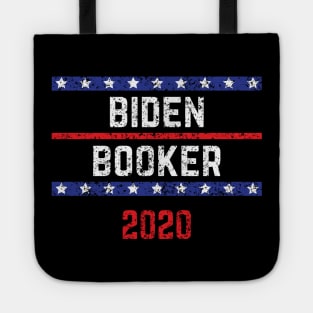Joe Biden 2020 and Cory Booker on the One Ticket. Biden Booker 2020 Vintage Distressed Tote
