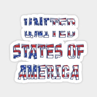 BROKEN DIVIDED UNITED STATES OF AMERICA Magnet