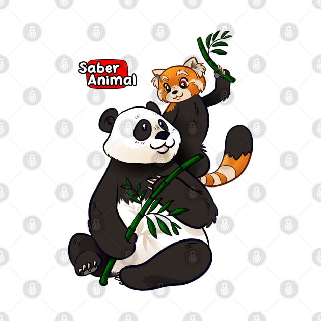 I LOVE PANDAS by Saber Animal