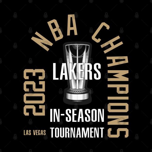 Lakers - In -Season champs 2023 by Buff Geeks Art