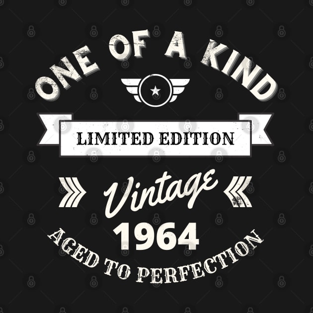 One of a Kind, Limited Edition, Vintage 1964, Aged to Perfection by Blended Designs