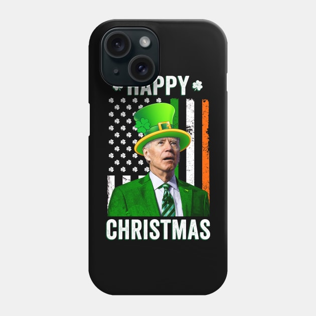 Happy Christmas Funny Joe Biden St Patricks Day Phone Case by petemphasis