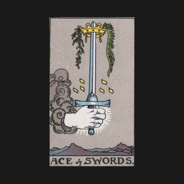 Ace of Swords - Tarot Card by Bootyfreeze