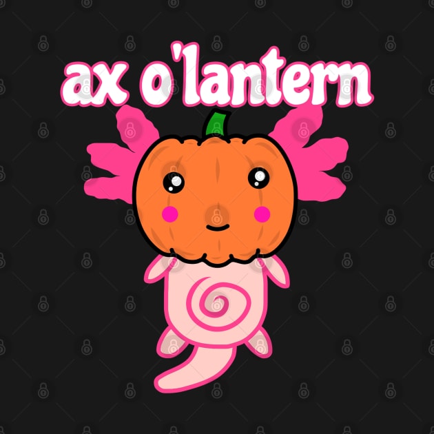 Ax o'lantern Halloween Axolotl by faiiryliite