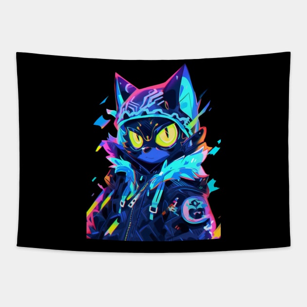 anime cat Tapestry by MikeyMeta