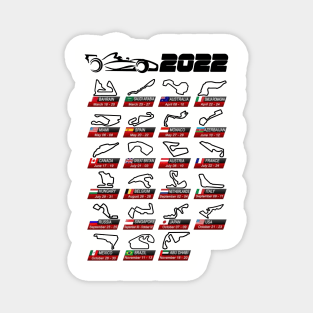 2022 Race Calendar Magnet