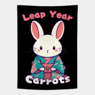 Leap year rabbit Tapestry