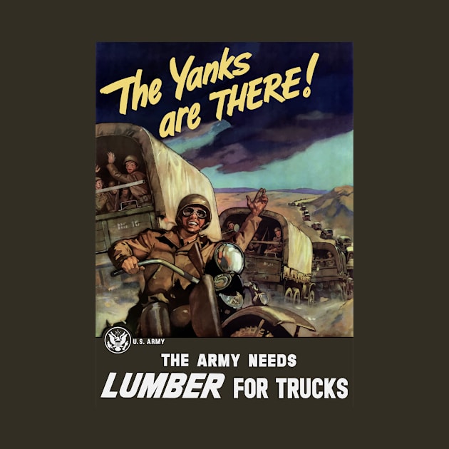 The Yanks Are There - WW2 Propaganda by warishellstore