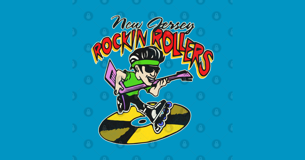 Retro Defunct New Jersey Rockin' Rollers Hockey Hockey TShirt