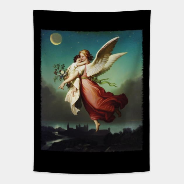 Guardian Angel by Wilhelm von Kaulbach Tapestry by Beltschazar