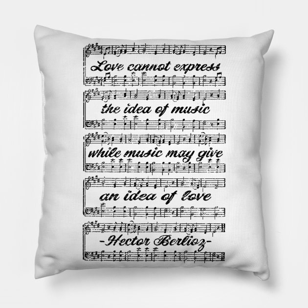 Hector Berlioz quote Pillow by Leon Star Shop